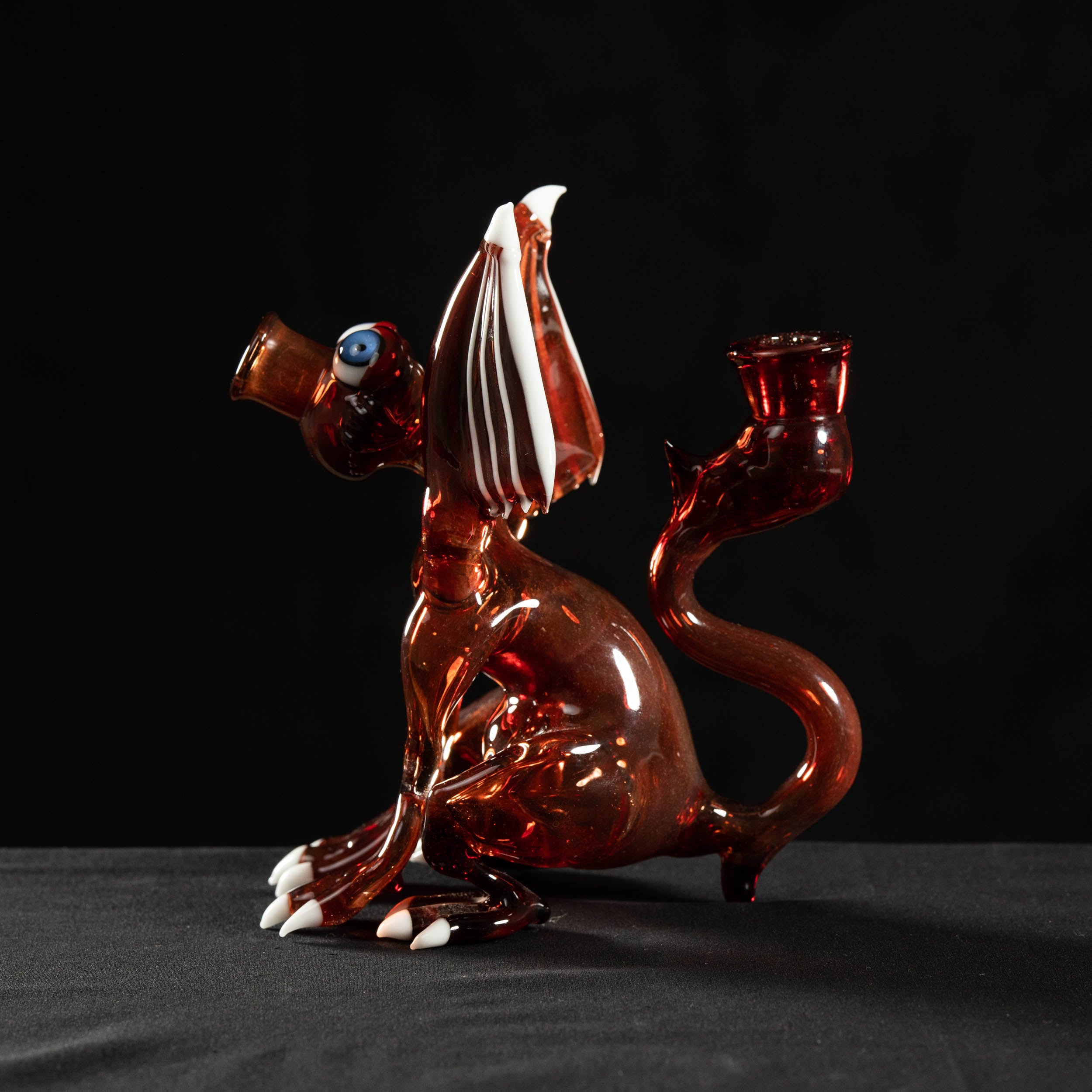 #1155: Red Dragon with White Stripes