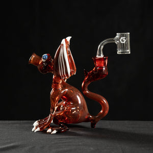 #1155: Red Dragon with White Stripes