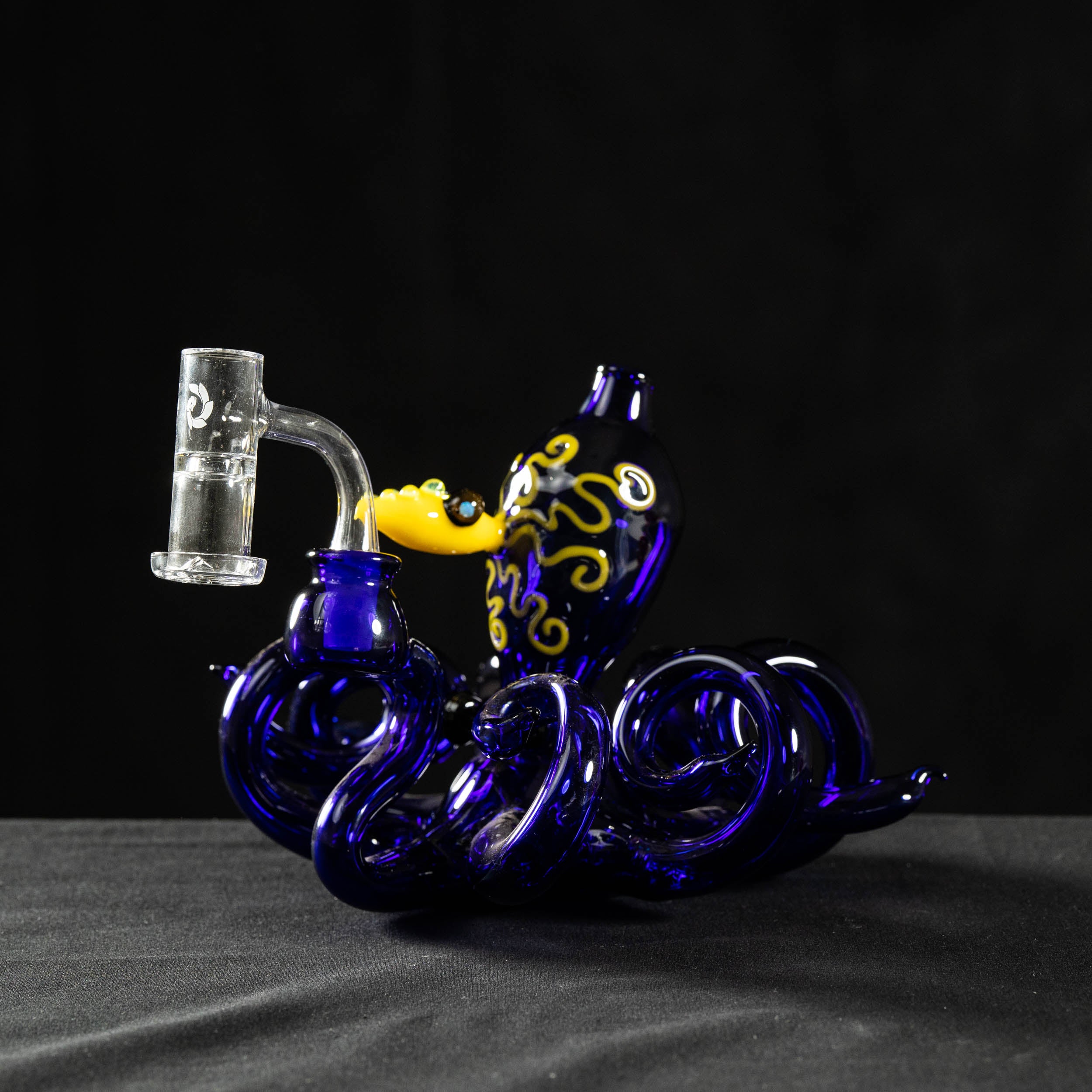 #1161: Blue Octopus with Yellow Face