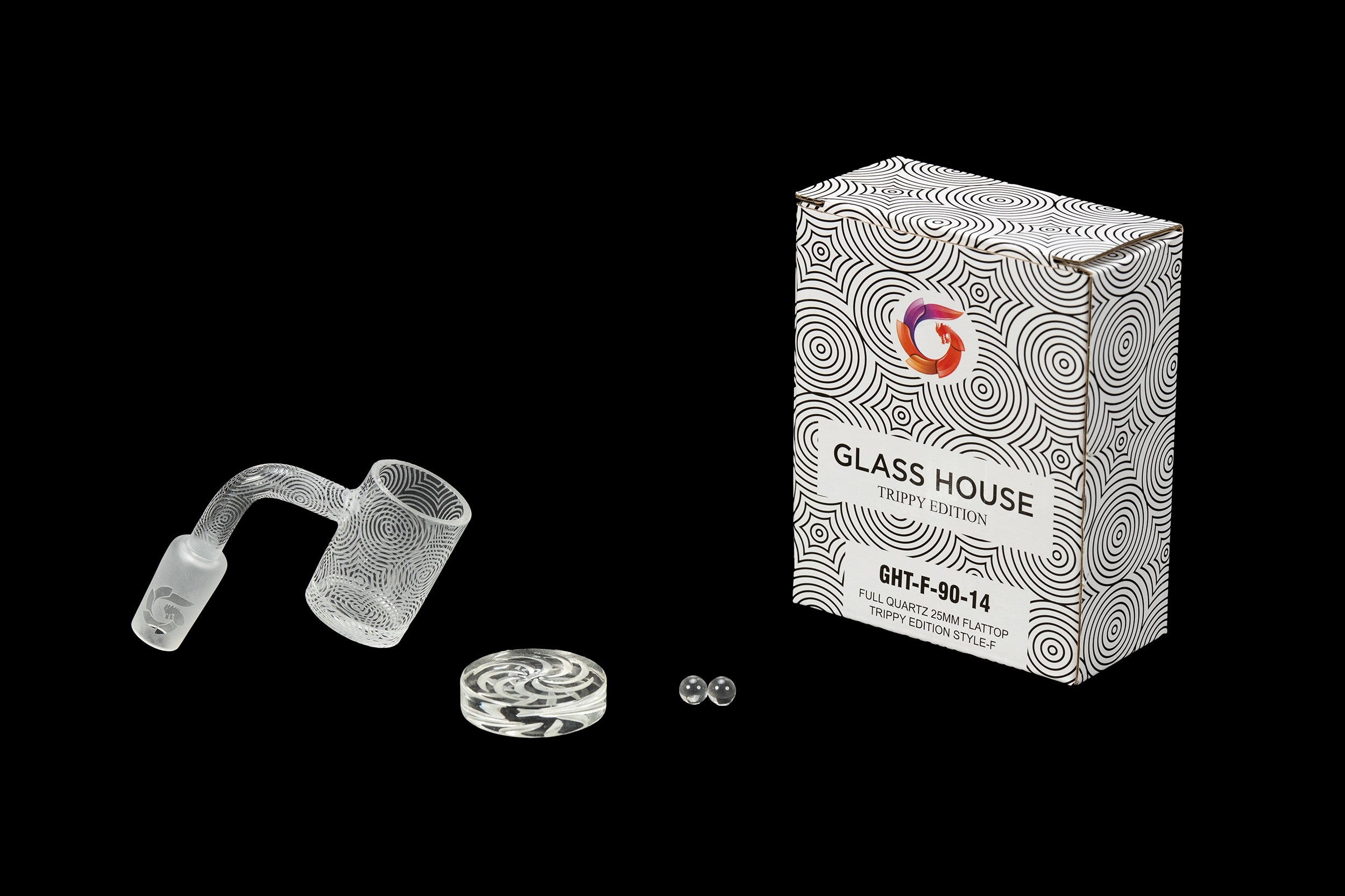 Glasshouse Trippy Edition Full Quartz 25mm Flattop Trippy Edition Style-F